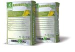 Mortero de acabado mineral, eco‑compatible, referencia Rasobuild Eco Fino de Kerakoll. Gris